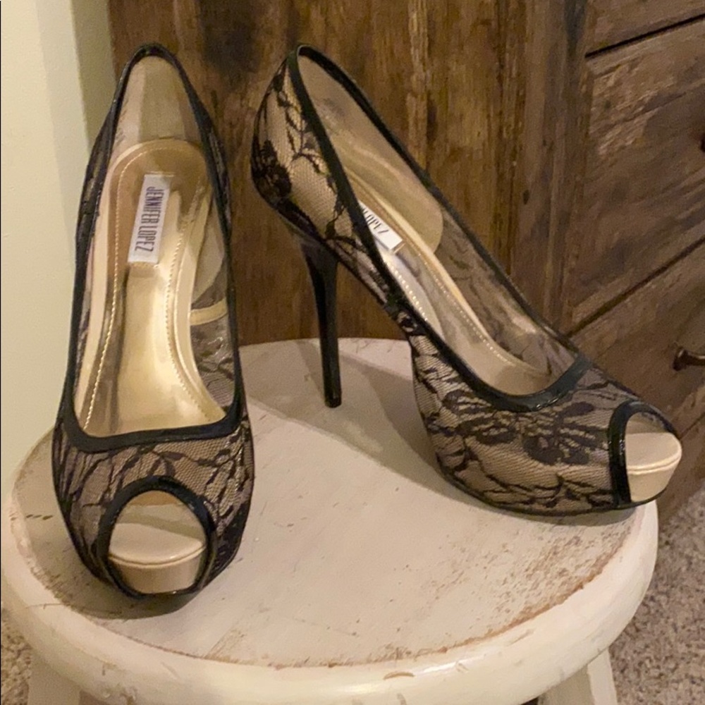 Sexy open toed platform heels